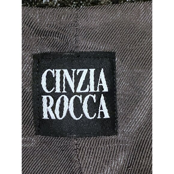 Vintage Cinzia Rocca Wool Jacket 10 Blazer Tweed Italy Quiet Luxury 100% Wool - Picture 8 of 12